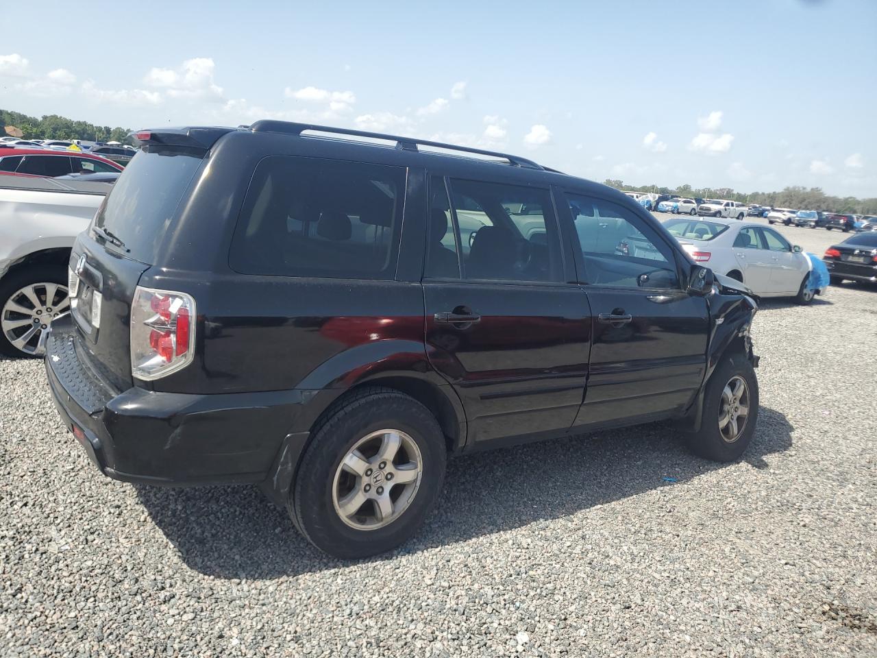 2007 Honda Pilot Exl Black vin: 5FNYF28527B045059