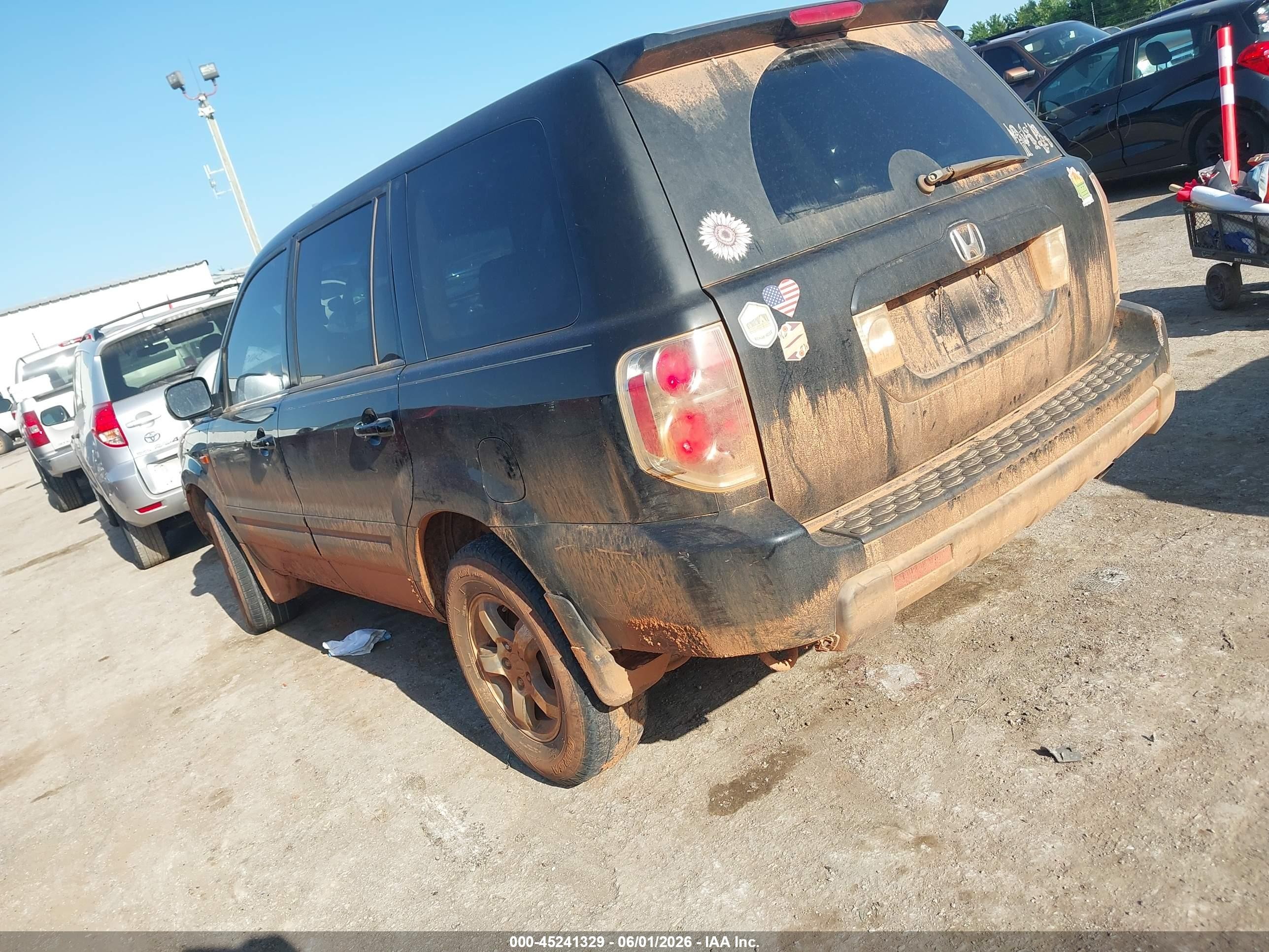 2008 Honda Pilot Ex-l Black vin: 5FNYF28528B025511