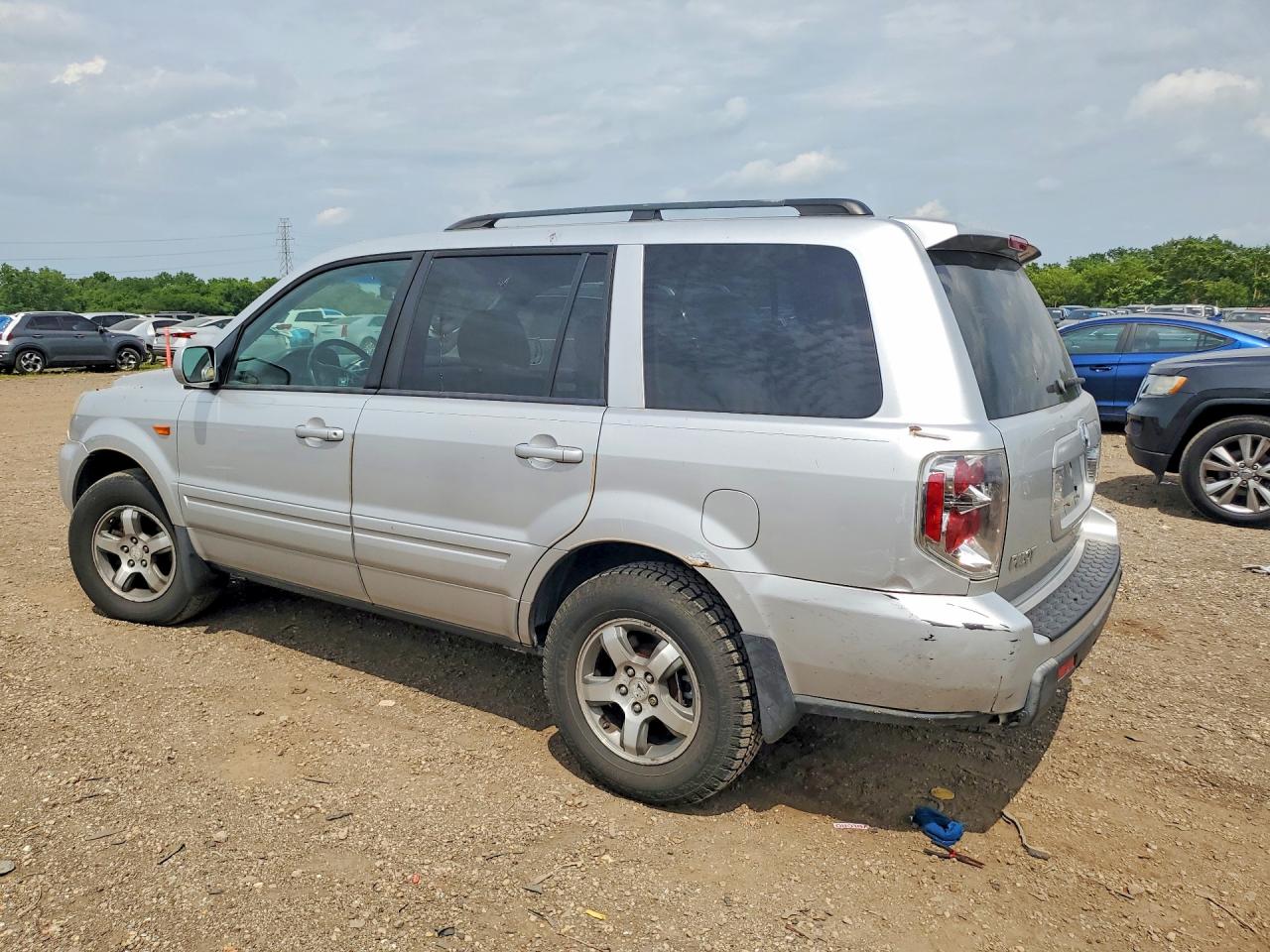 2006 Honda Pilot Ex Silver vin: 5FNYF28546B025992