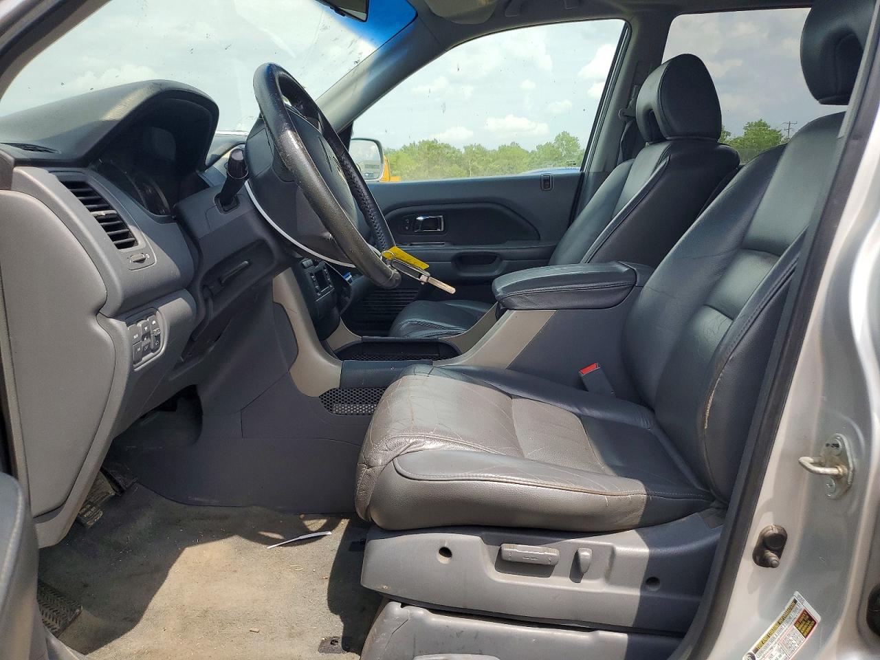 2006 Honda Pilot Ex Silver vin: 5FNYF28546B025992
