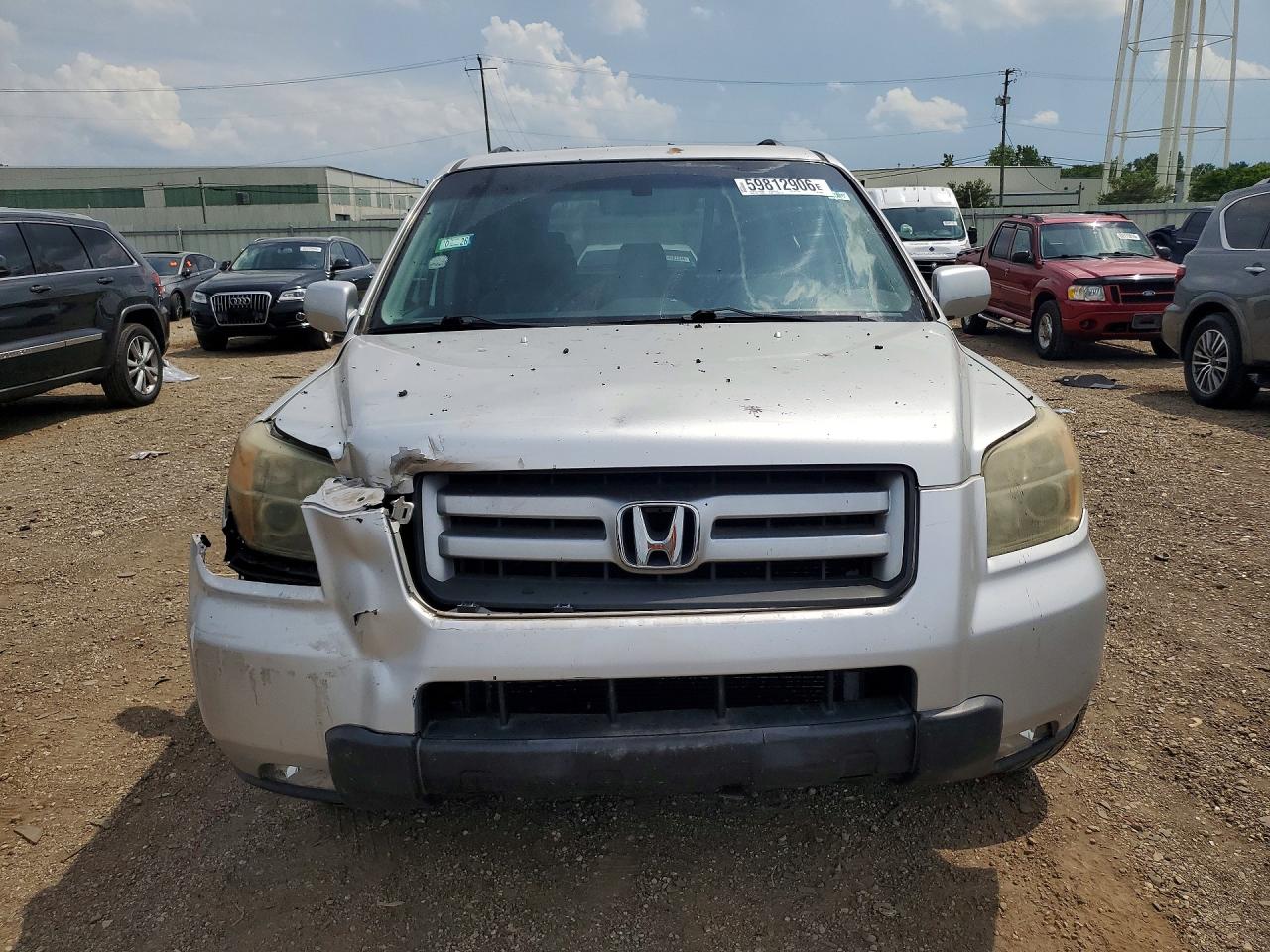 2006 Honda Pilot Ex Silver vin: 5FNYF28546B025992