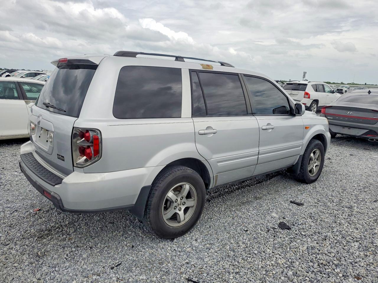 2007 Honda Pilot Exl Silver vin: 5FNYF28547B015447