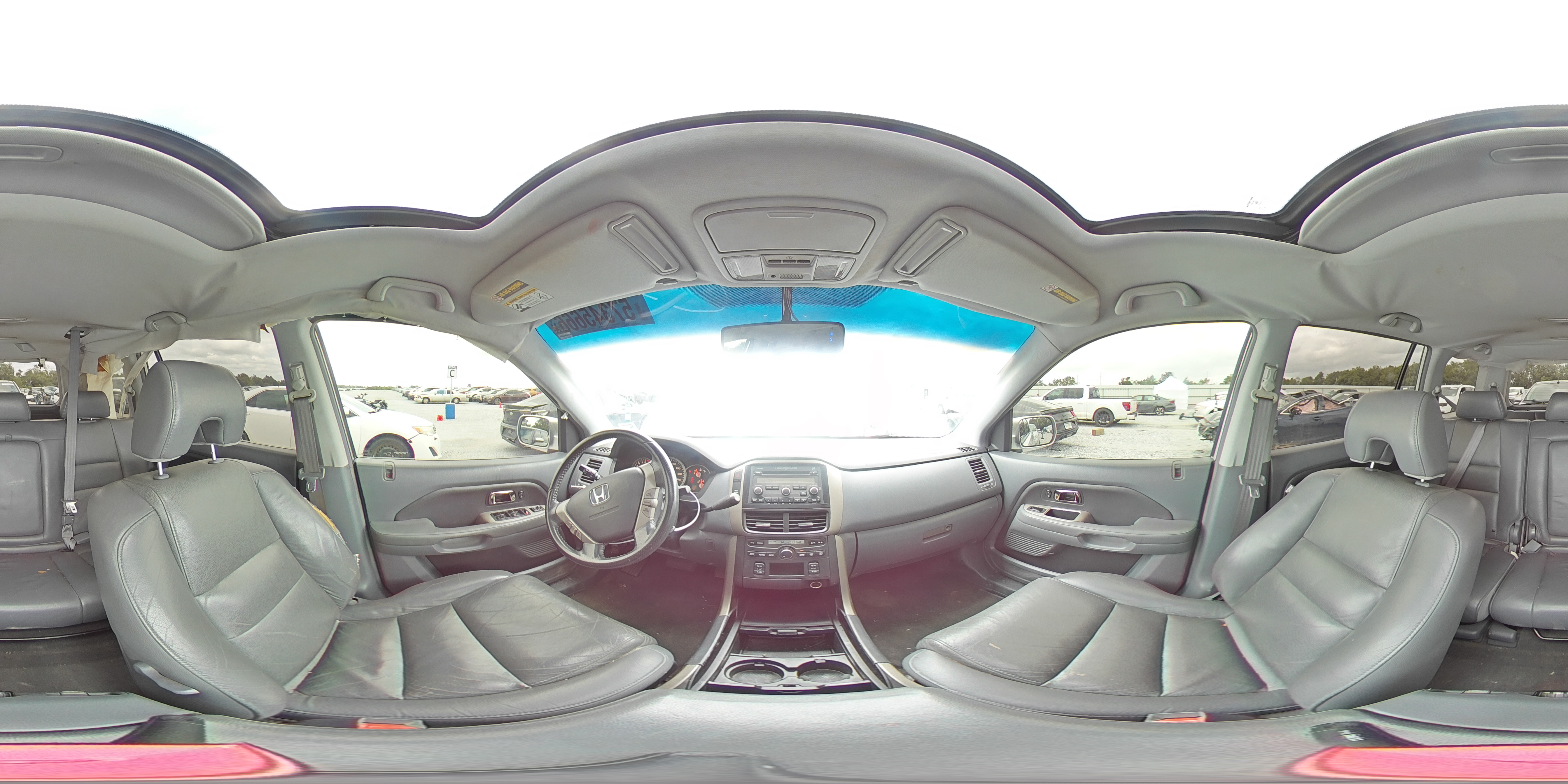 2007 Honda Pilot Exl Silver vin: 5FNYF28547B015447