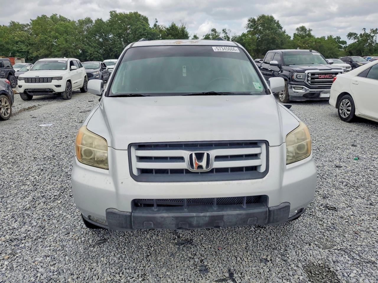2007 Honda Pilot Exl Silver vin: 5FNYF28547B015447
