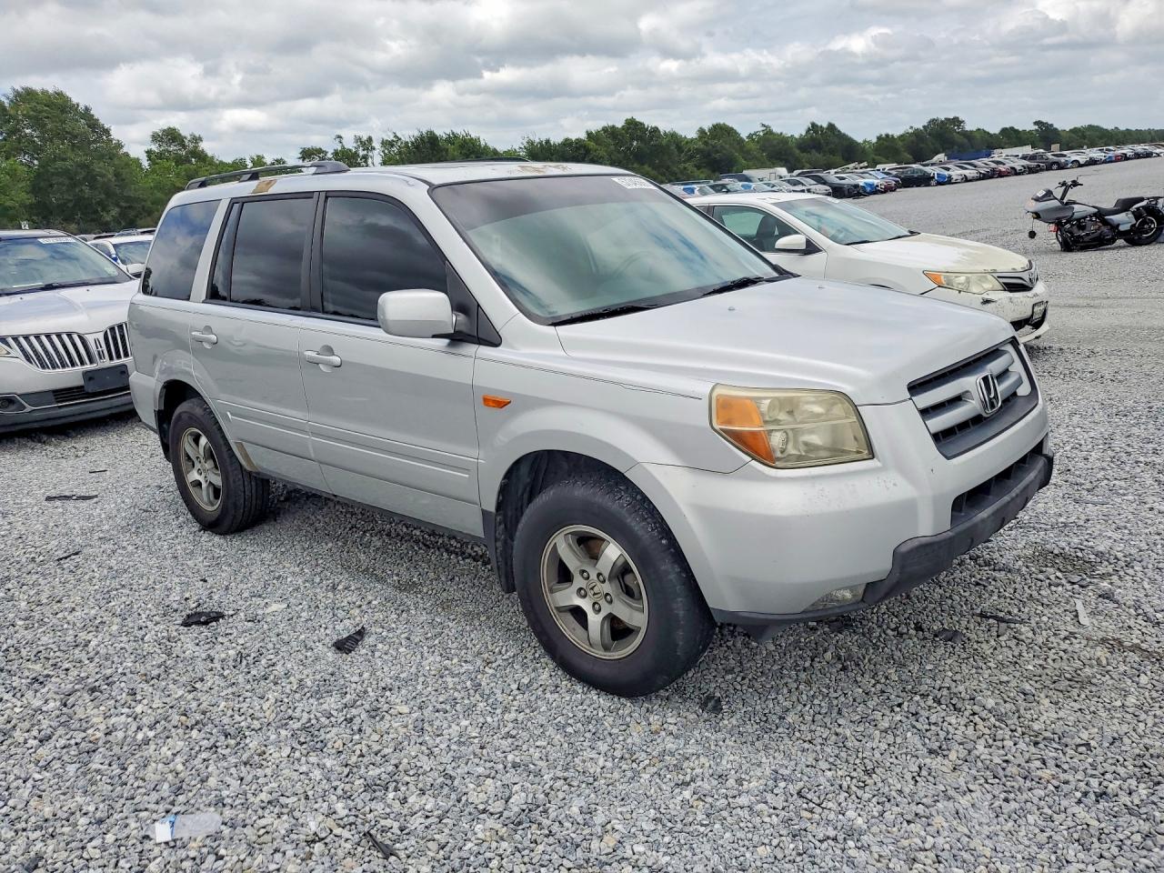 2007 Honda Pilot Exl Silver vin: 5FNYF28547B015447