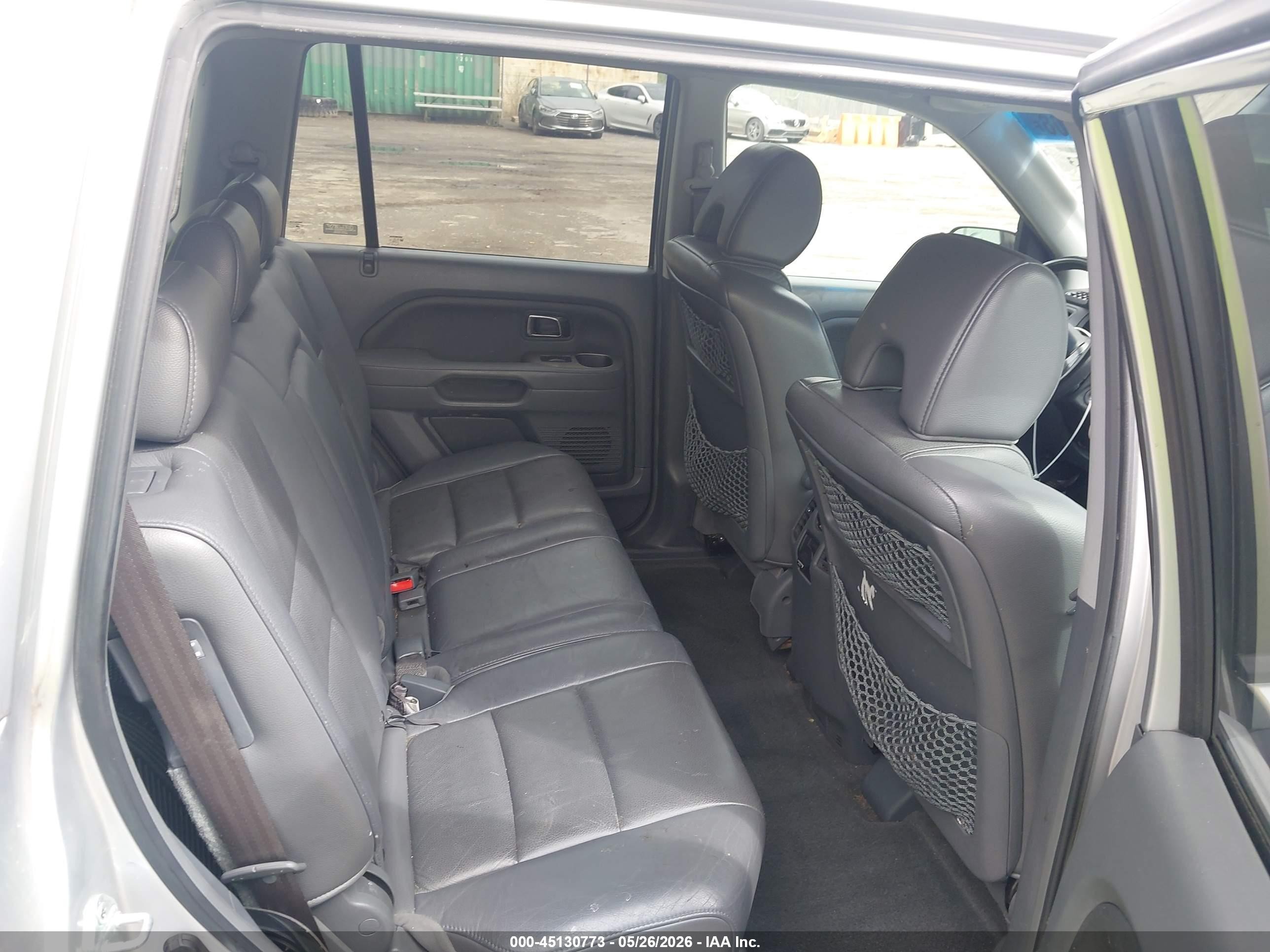2007 Honda Pilot Ex-l Silver vin: 5FNYF28547B043913
