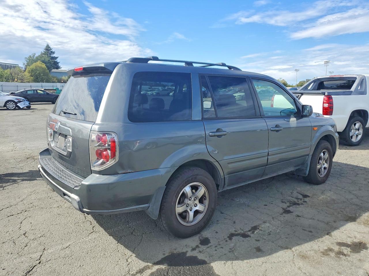 2008 Honda Pilot Exl Gray vin: 5FNYF28548B014980