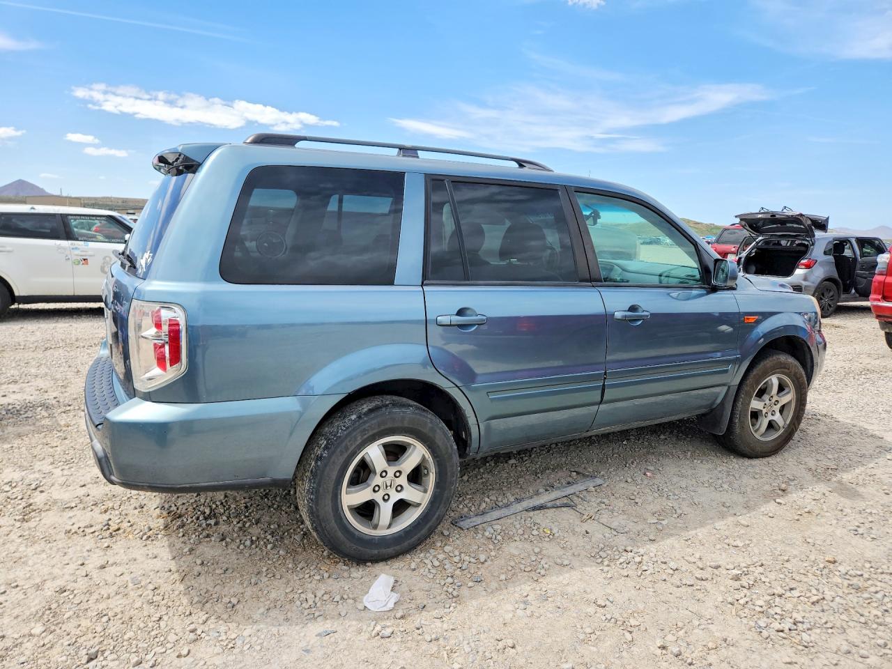 2007 Honda Pilot Exl Teal vin: 5FNYF28557B000391