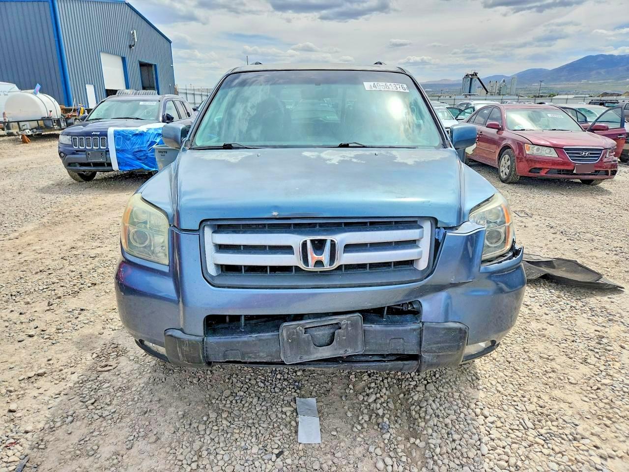 2007 Honda Pilot Exl Teal vin: 5FNYF28557B000391