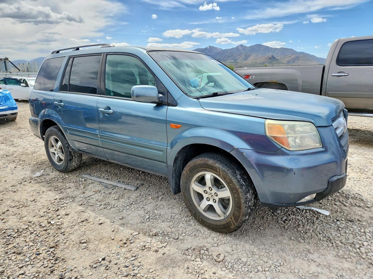 2007 Honda Pilot Exl Teal vin: 5FNYF28557B000391