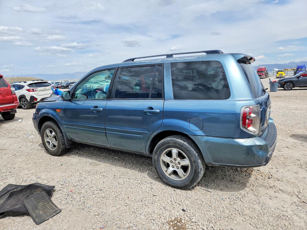 2007 Honda Pilot Exl Teal vin: 5FNYF28557B000391
