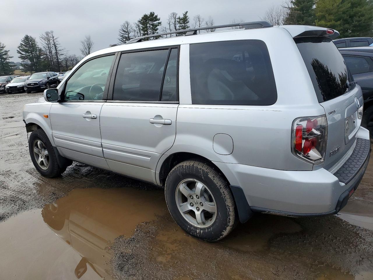 2007 Honda Pilot Exl Silver vin: 5FNYF28557B036369