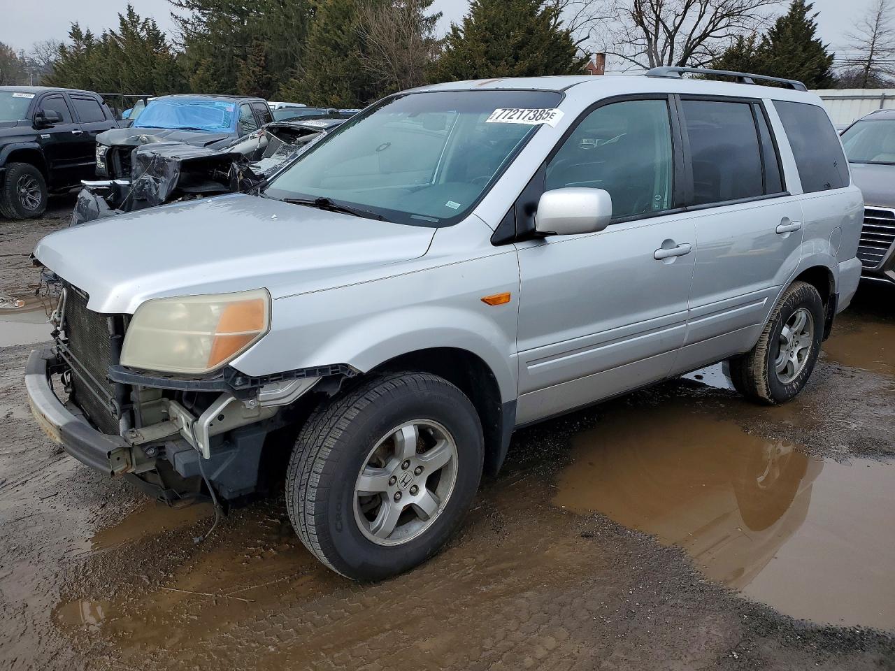 2007 Honda Pilot Exl Silver vin: 5FNYF28557B036369