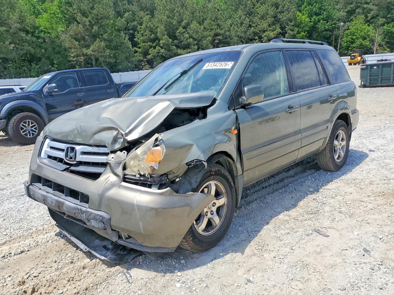 2008 Honda Pilot Exl Gray vin: 5FNYF28558B004815