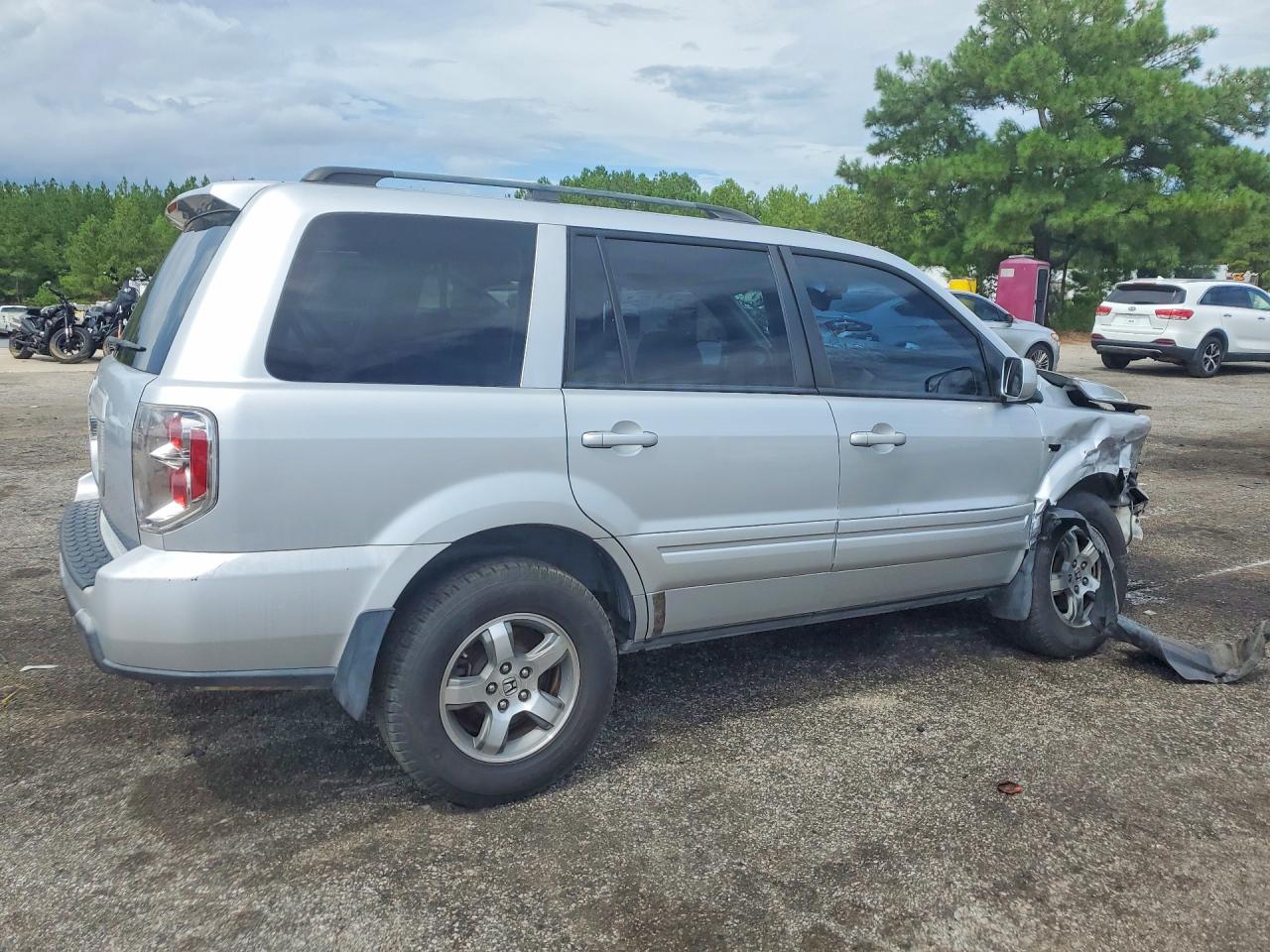 2006 Honda Pilot Ex Серебряный vin: 5FNYF28566B015027