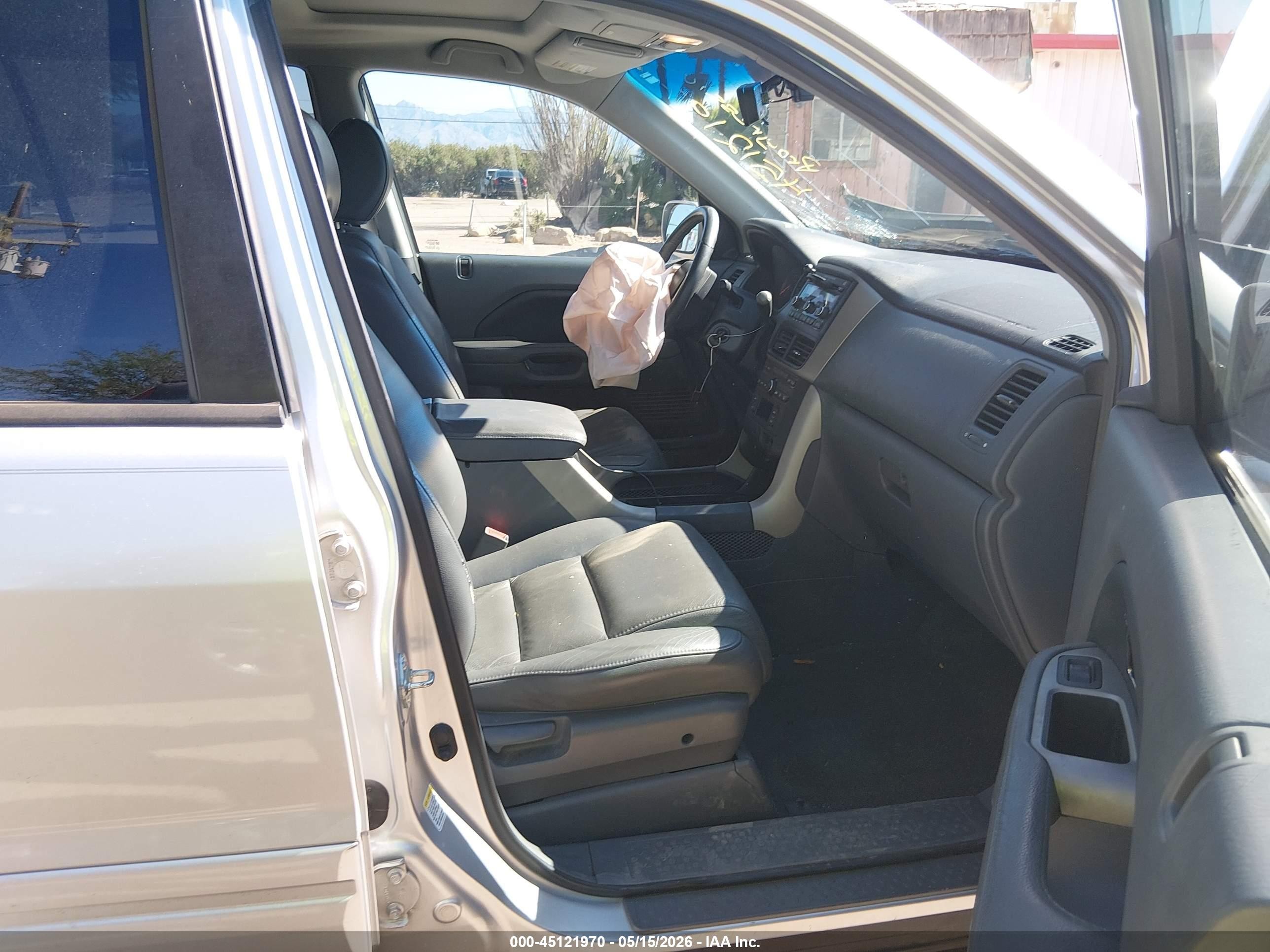 2006 Honda Pilot Ex-l Silver vin: 5FNYF28566B049064