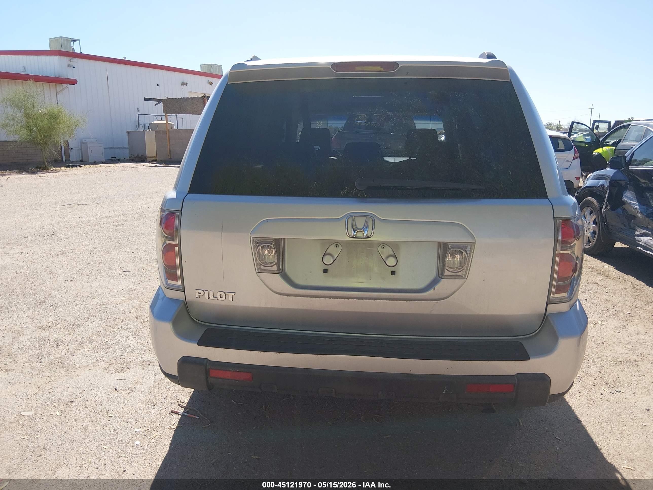 2006 Honda Pilot Ex-l Silver vin: 5FNYF28566B049064