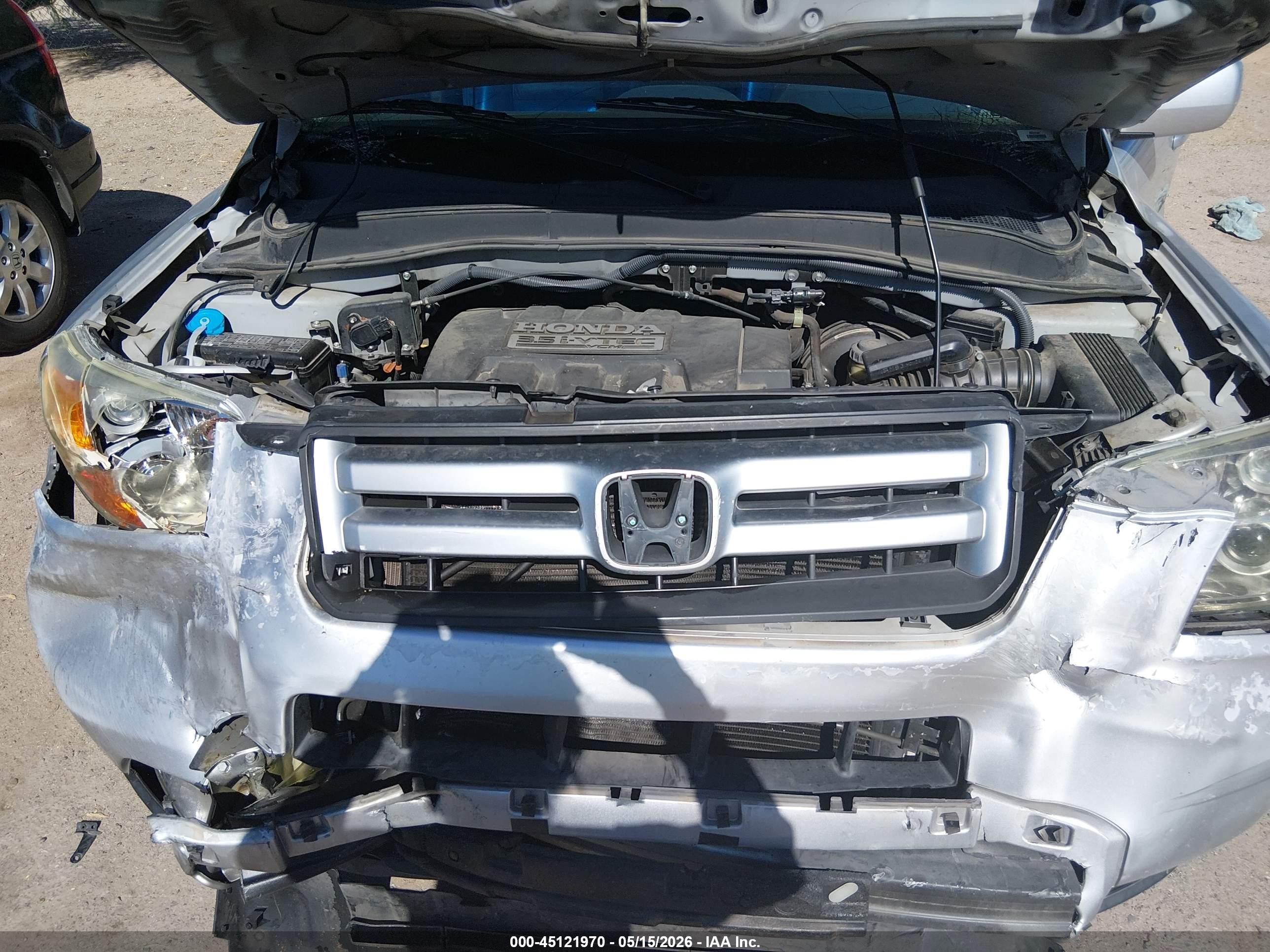 2006 Honda Pilot Ex-l Silver vin: 5FNYF28566B049064