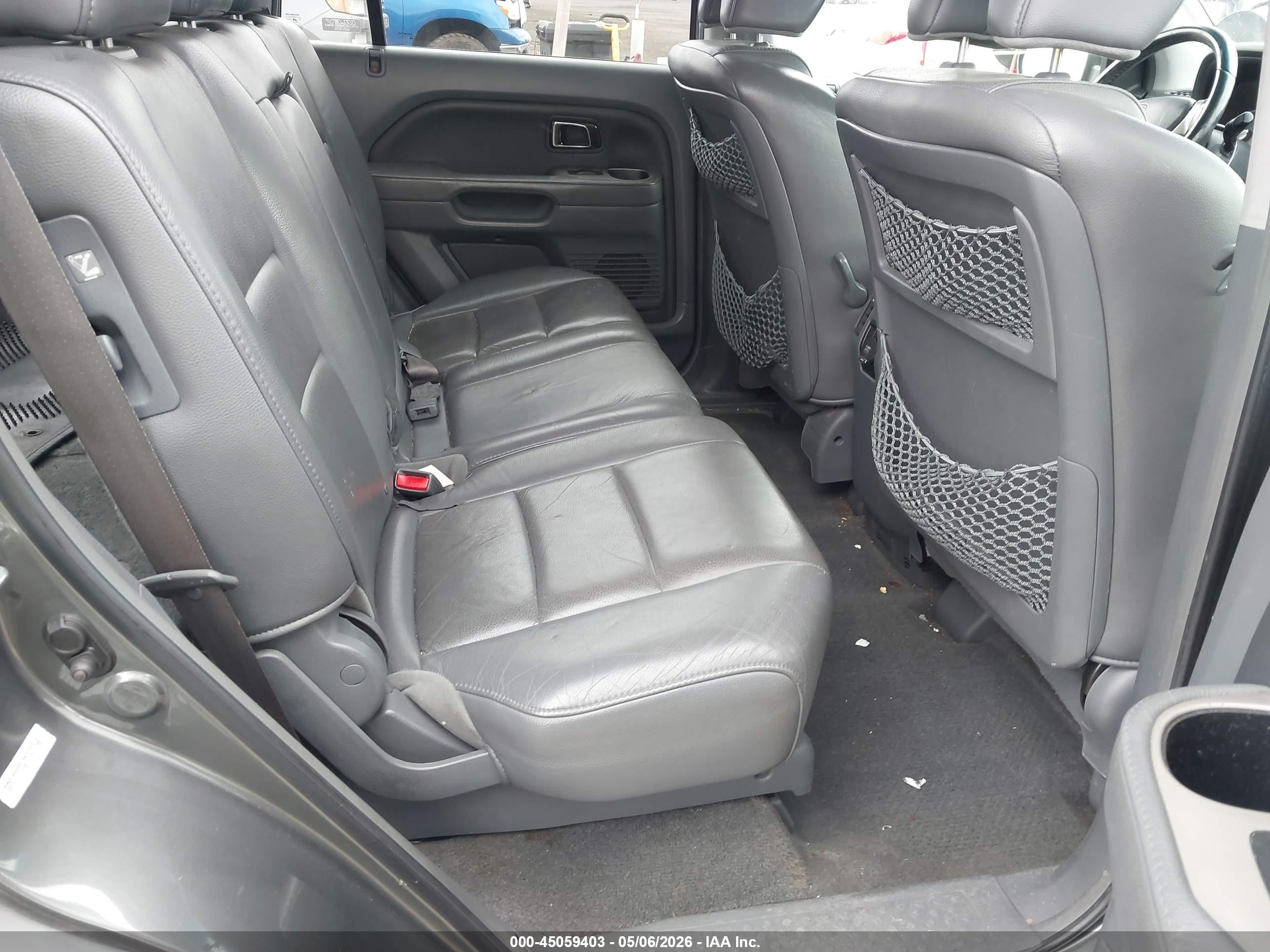 2007 Honda Pilot Ex-l Gray vin: 5FNYF28567B045968