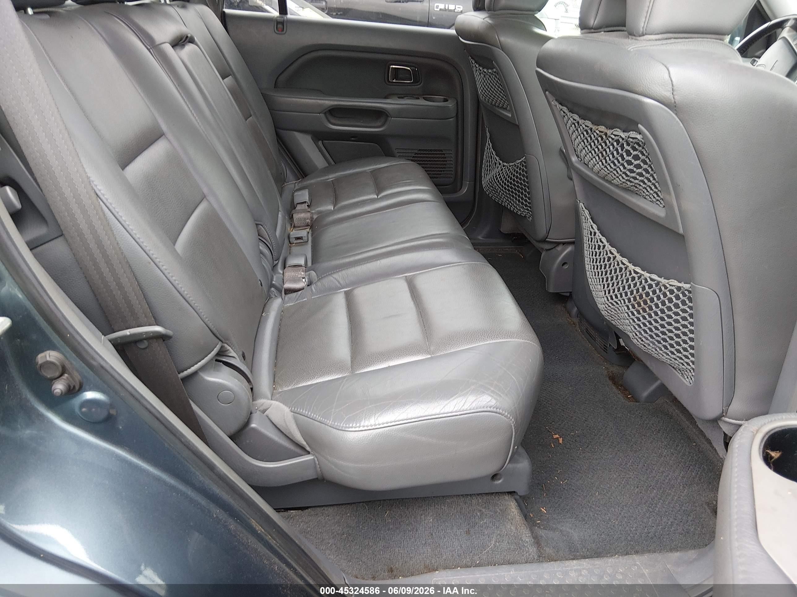 2007 Honda Pilot Ex-l Light Blue vin: 5FNYF28567B046246