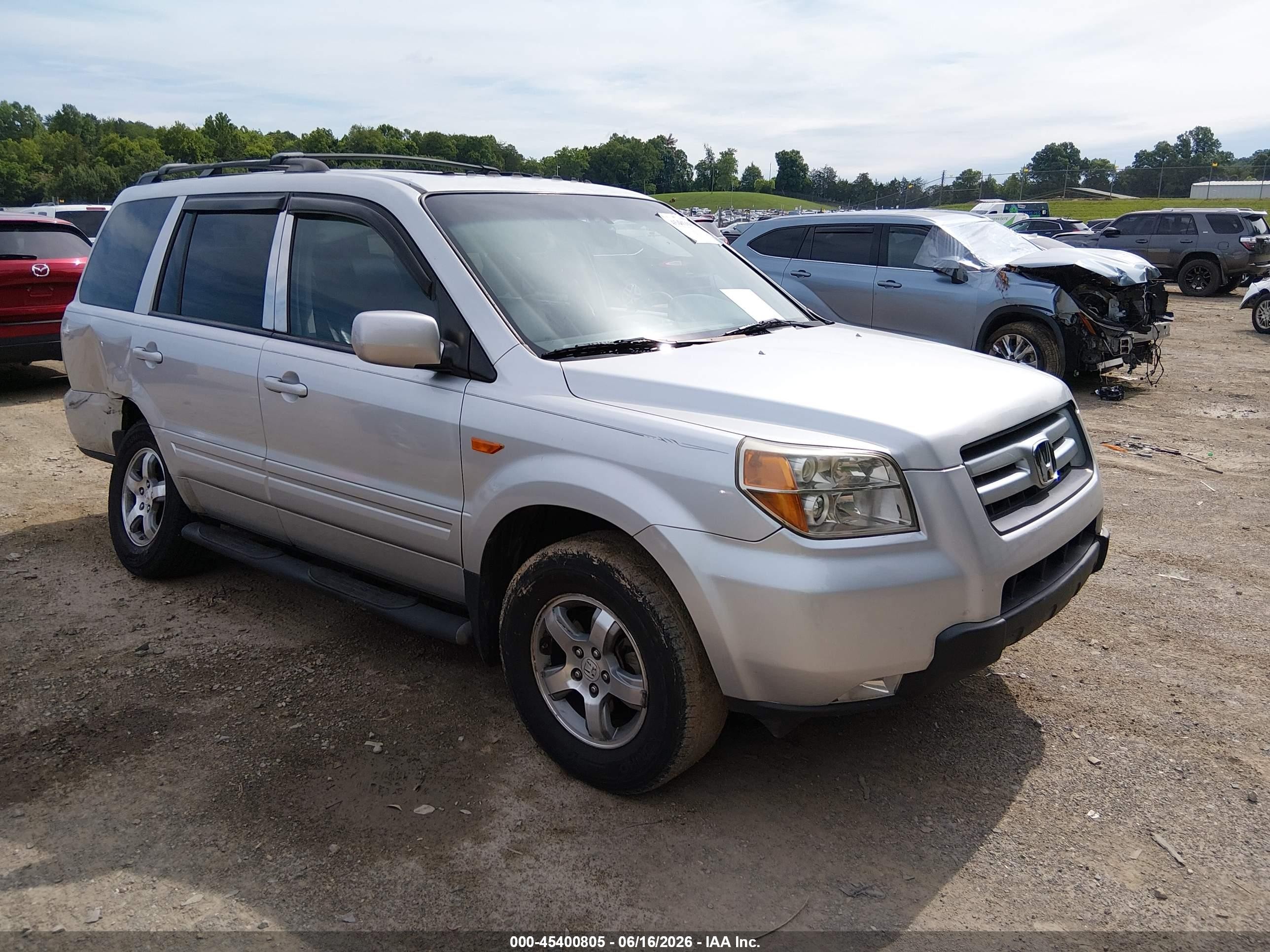 2008 Honda Pilot Ex-l Серебряный vin: 5FNYF28568B002880