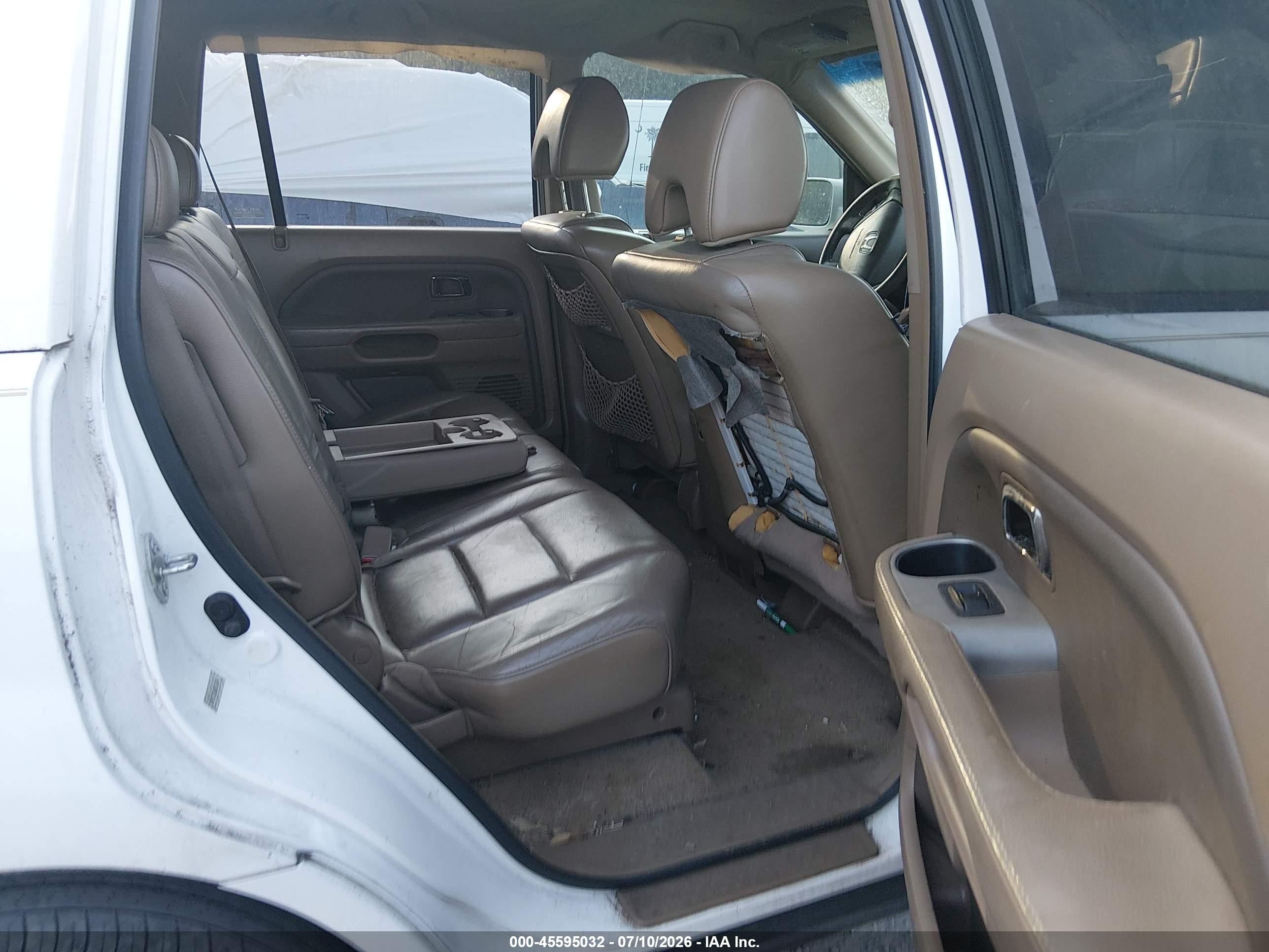 2008 Honda Pilot Ex-l Белый vin: 5FNYF28568B006234
