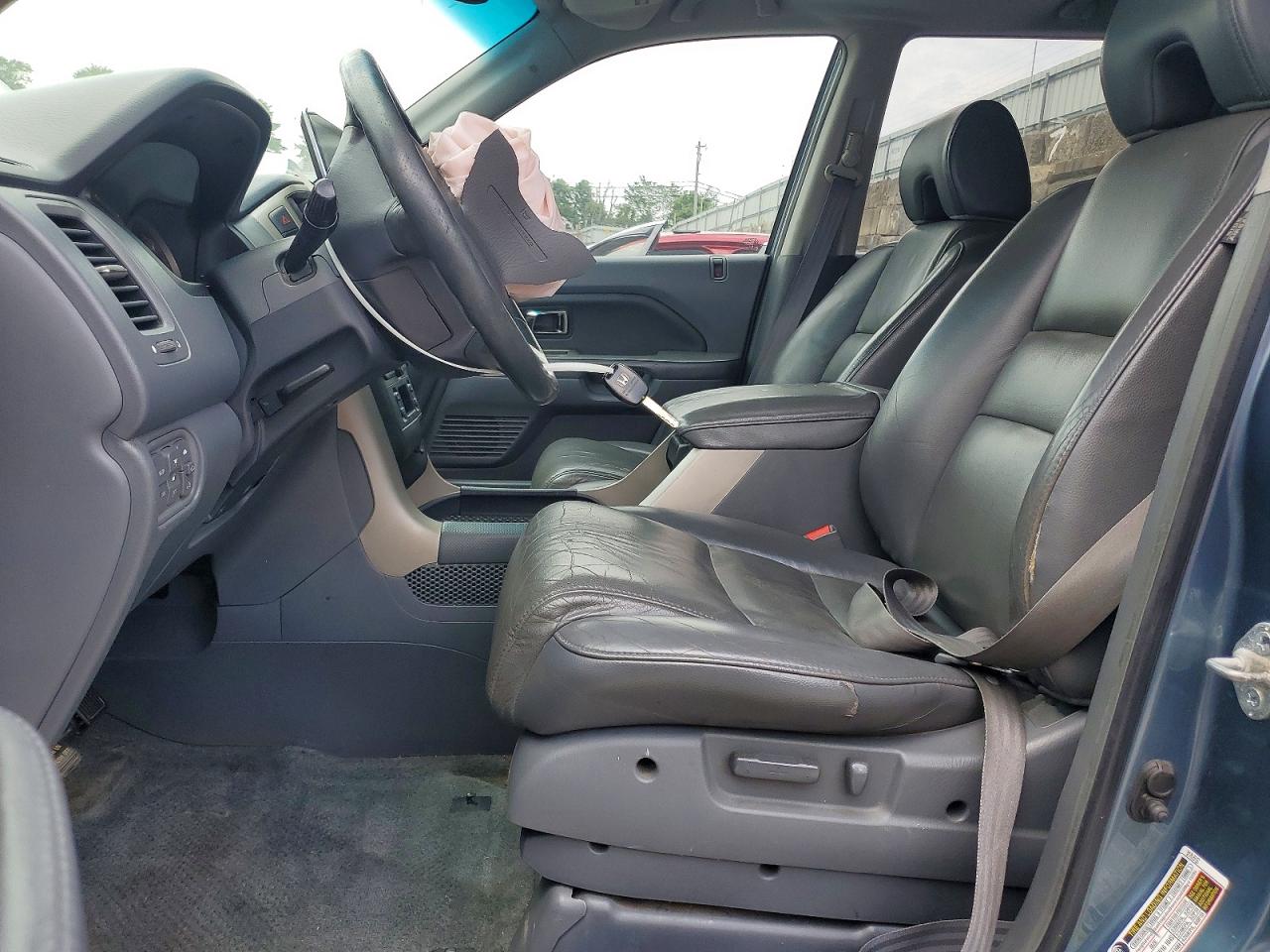 2006 Honda Pilot Ex Blue vin: 5FNYF28576B004005