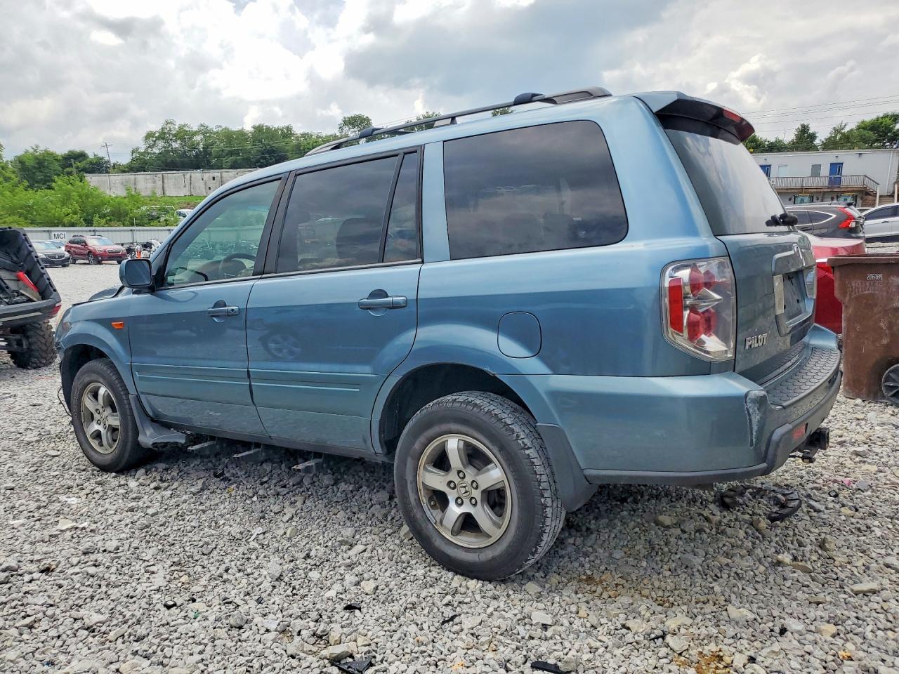 2006 Honda Pilot Ex Blue vin: 5FNYF28576B004005
