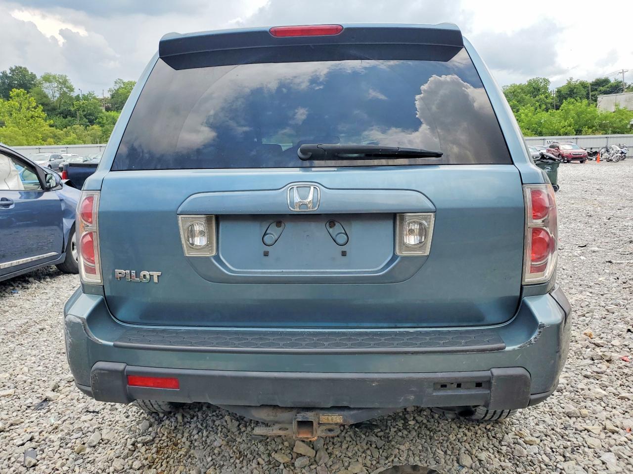 2006 Honda Pilot Ex Blue vin: 5FNYF28576B004005