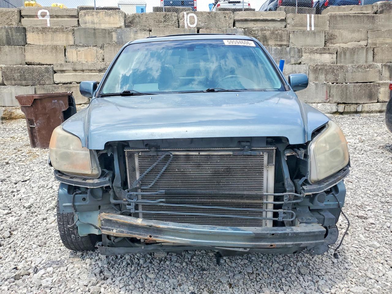 2006 Honda Pilot Ex Blue vin: 5FNYF28576B004005