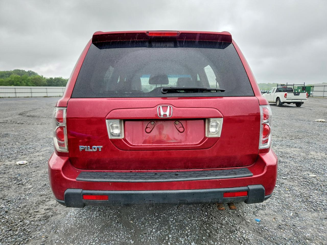 2006 Honda Pilot Ex Red vin: 5FNYF28576B013495