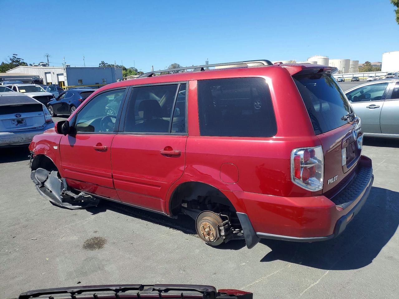 2006 Honda Pilot Ex Red vin: 5FNYF28576B018759