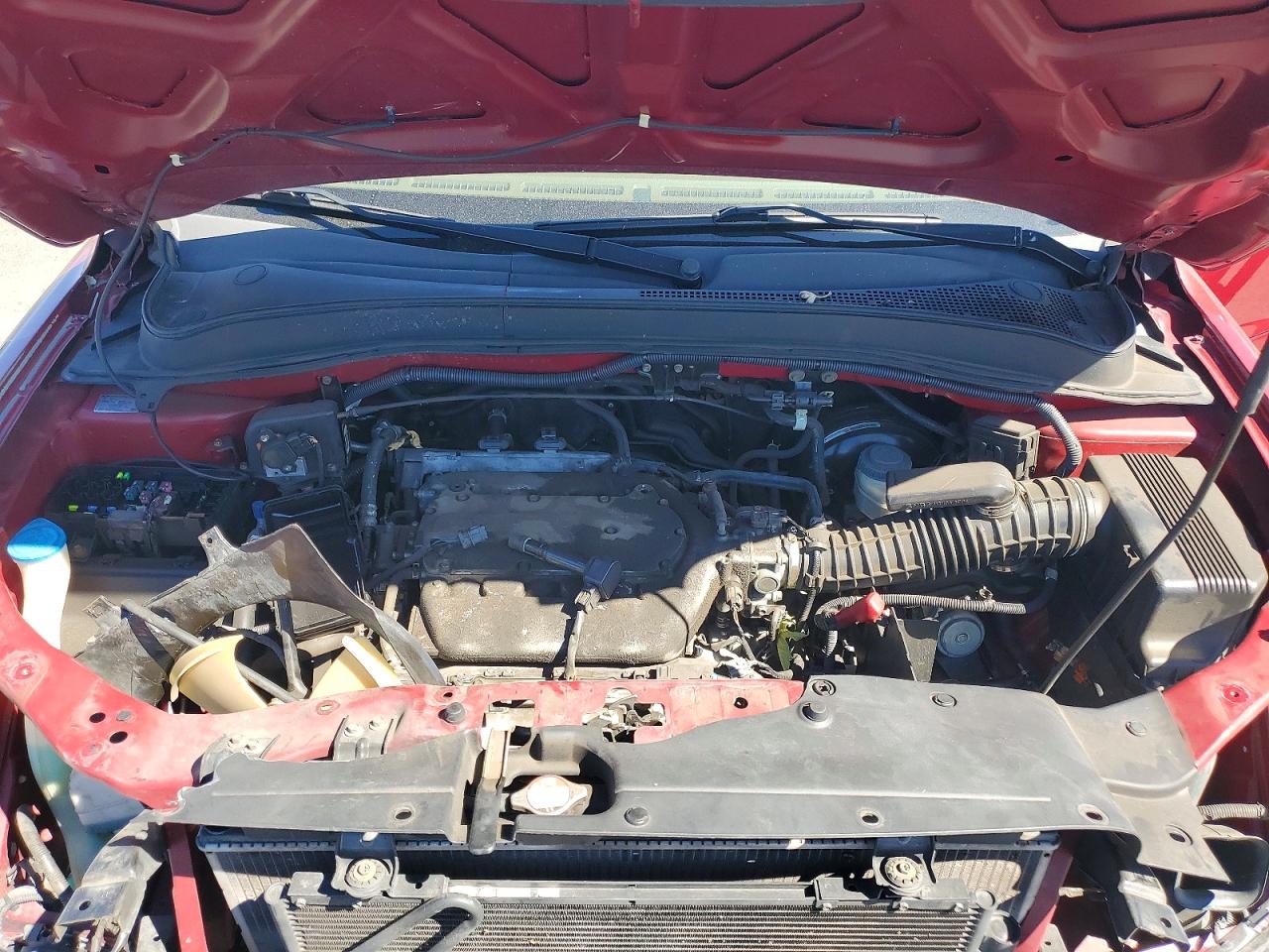 2006 Honda Pilot Ex Red vin: 5FNYF28576B018759