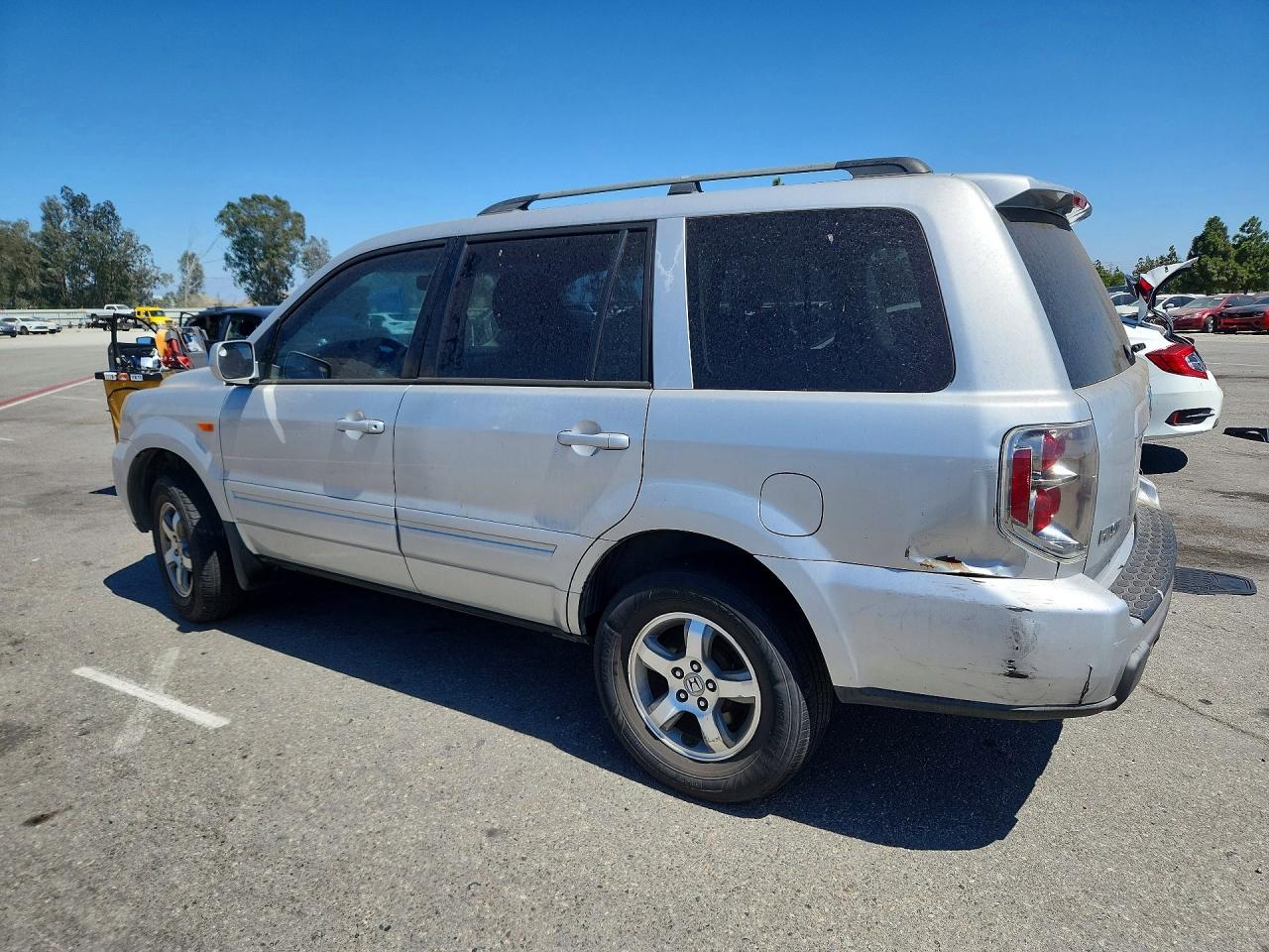 2006 Honda Pilot Ex Silver vin: 5FNYF28576B027221