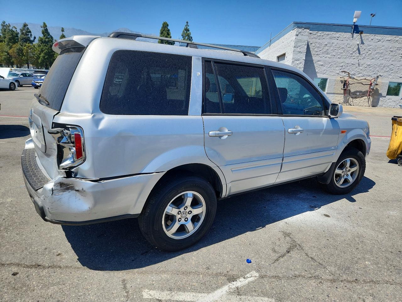2006 Honda Pilot Ex Silver vin: 5FNYF28576B027221