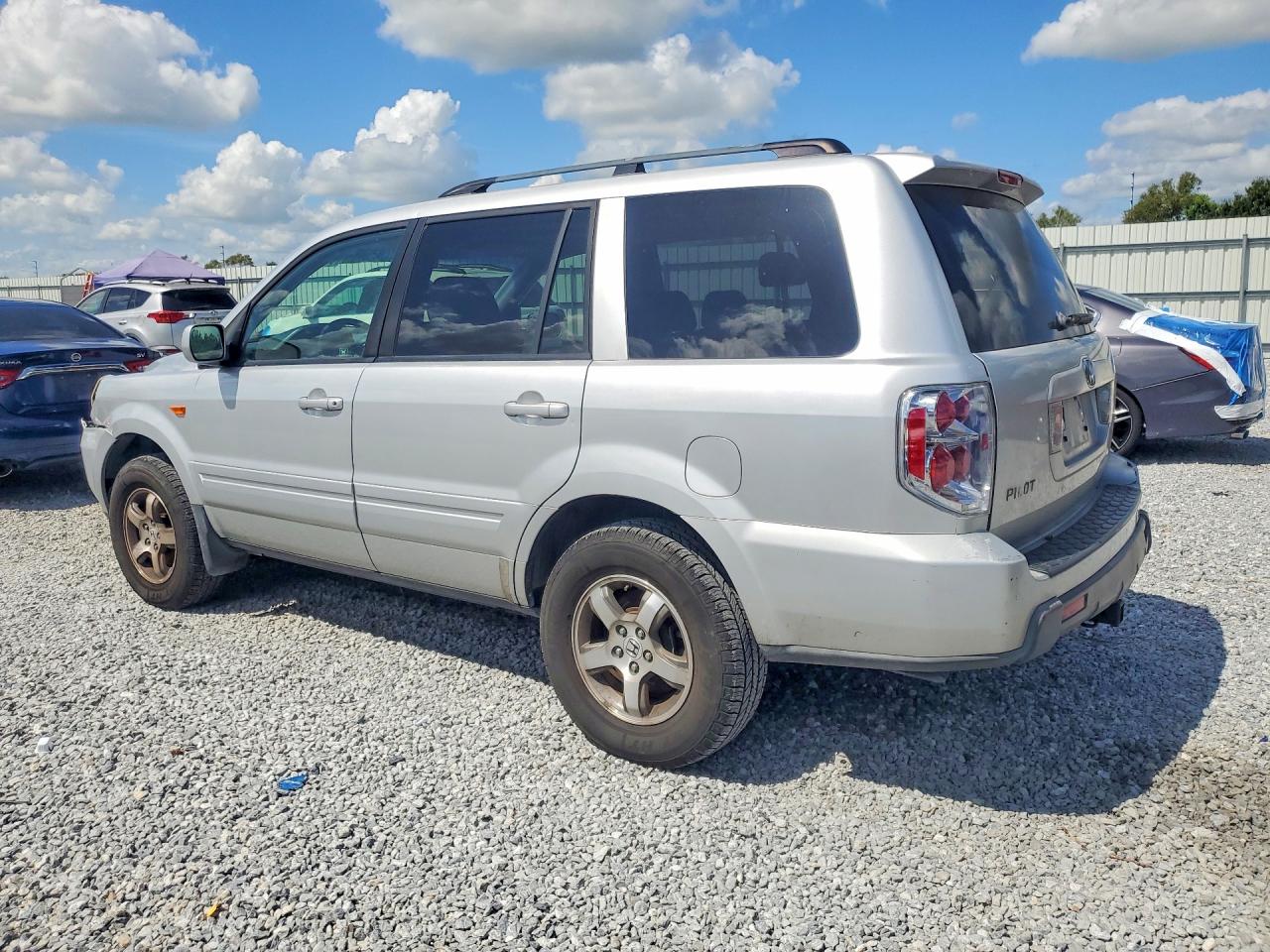 2006 Honda Pilot Ex Silver vin: 5FNYF28576B027655