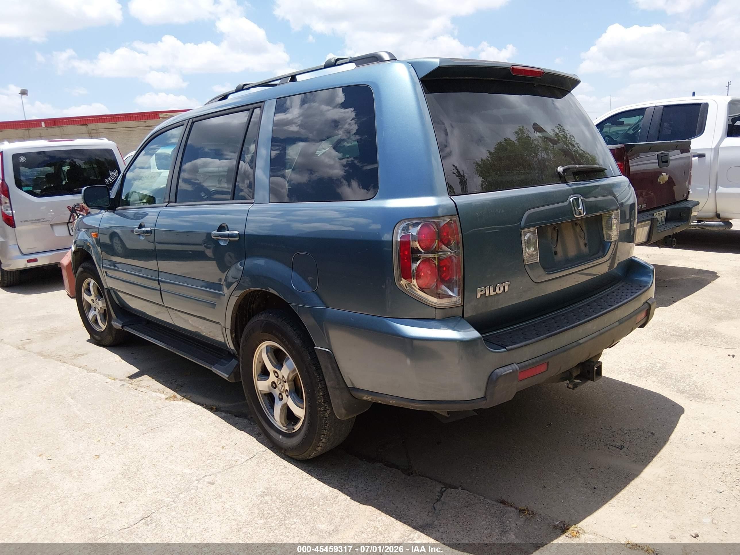 2006 Honda Pilot Ex-l Blue vin: 5FNYF28576B045671