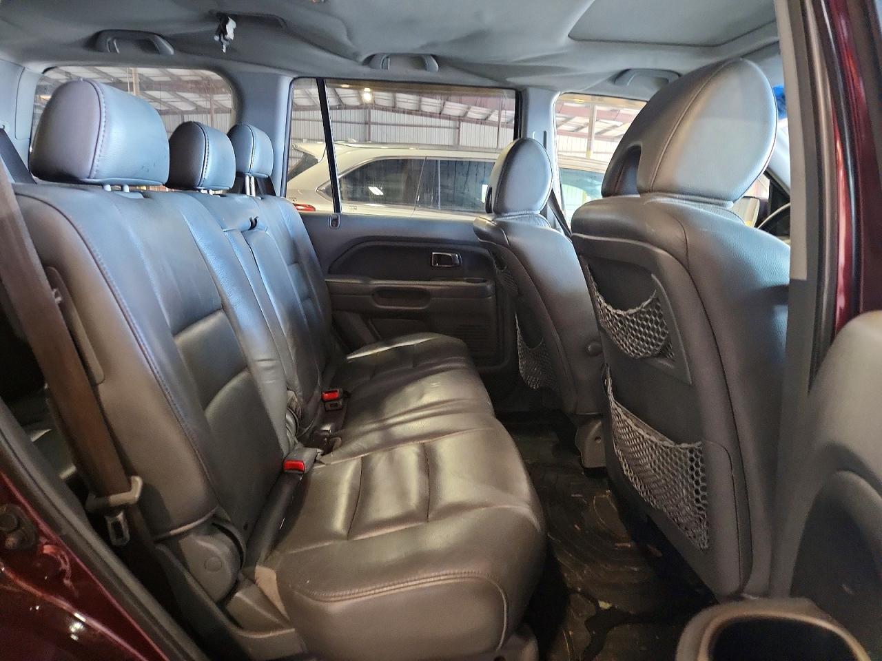 2007 Honda Pilot Exl Burgundy vin: 5FNYF28577B001686