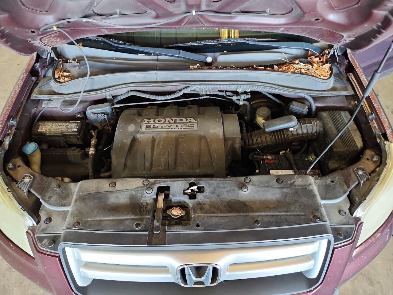 2007 Honda Pilot Exl Burgundy vin: 5FNYF28577B001686