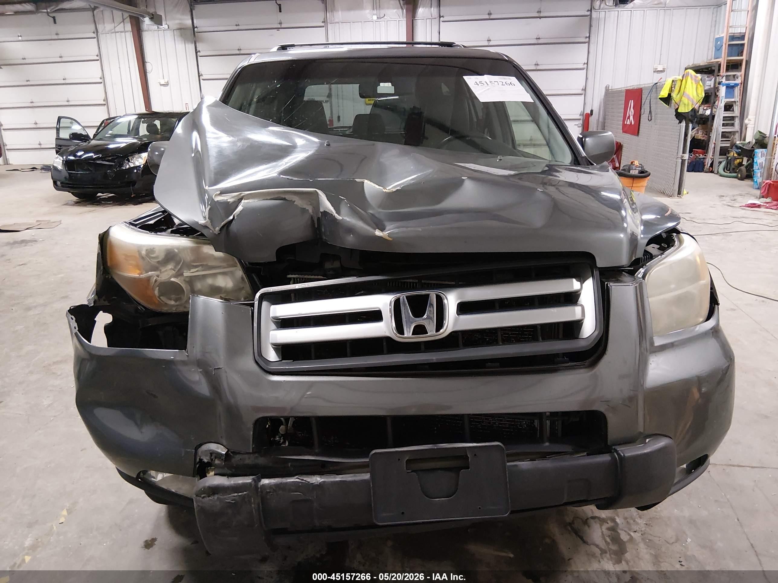 2007 Honda Pilot Ex-l Gray vin: 5FNYF28577B002398