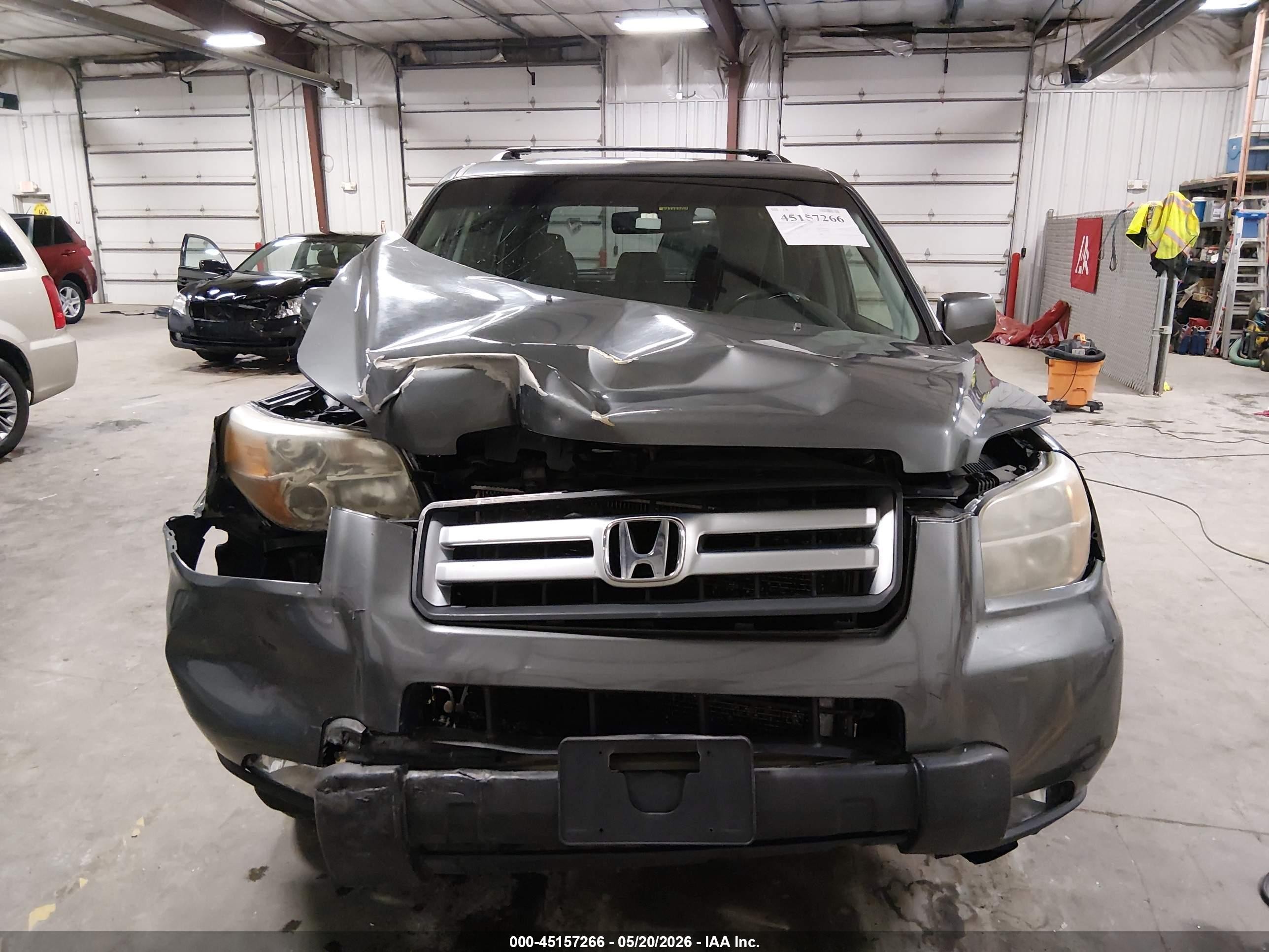 2007 Honda Pilot Ex-l Gray vin: 5FNYF28577B002398