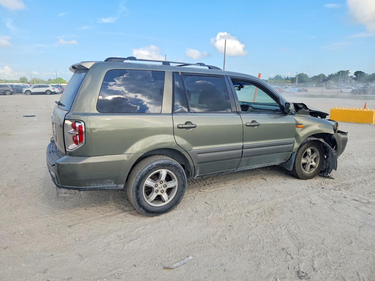 2007 Honda Pilot Exl Green vin: 5FNYF28577B030279