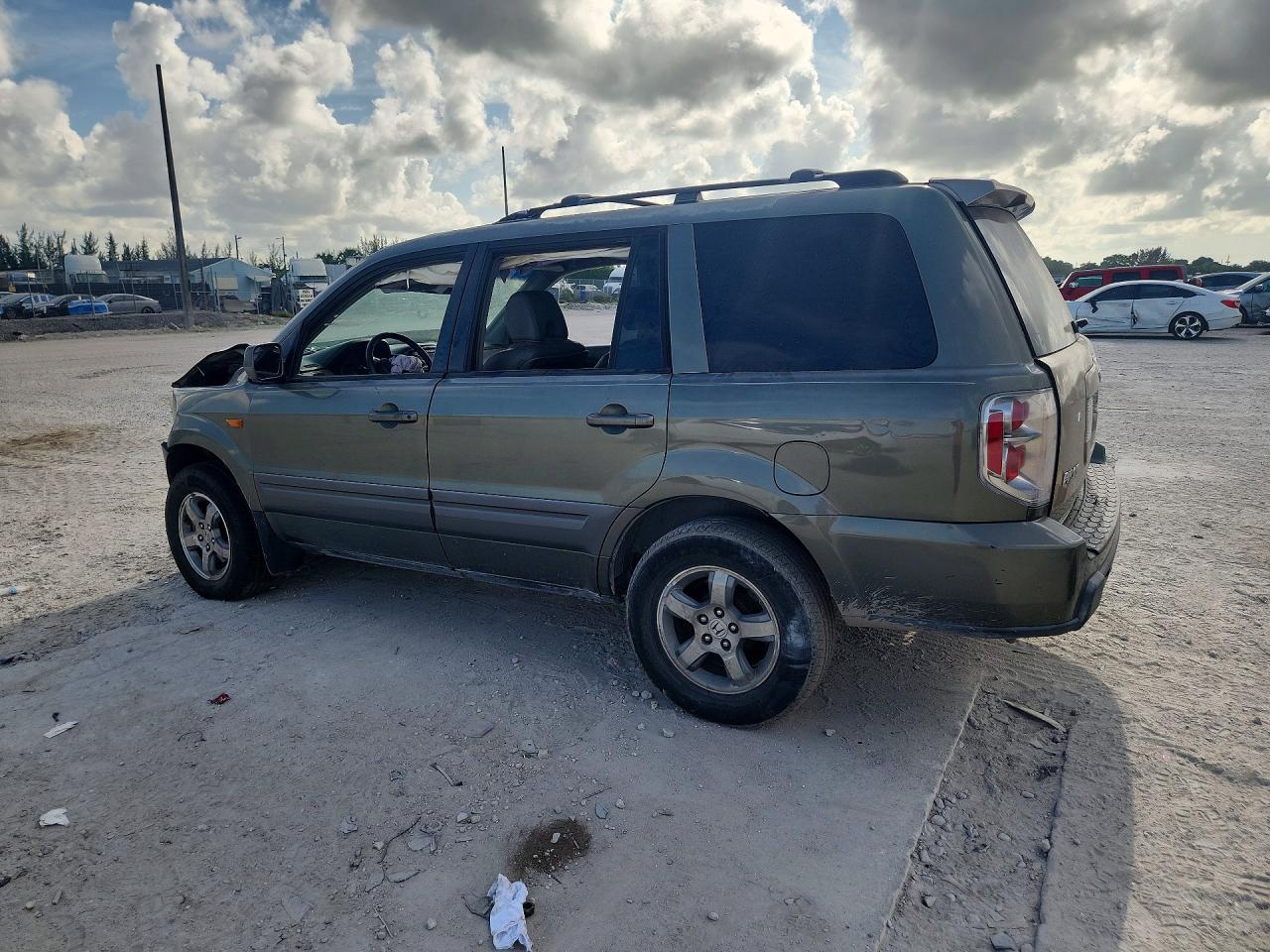 2007 Honda Pilot Exl Green vin: 5FNYF28577B030279