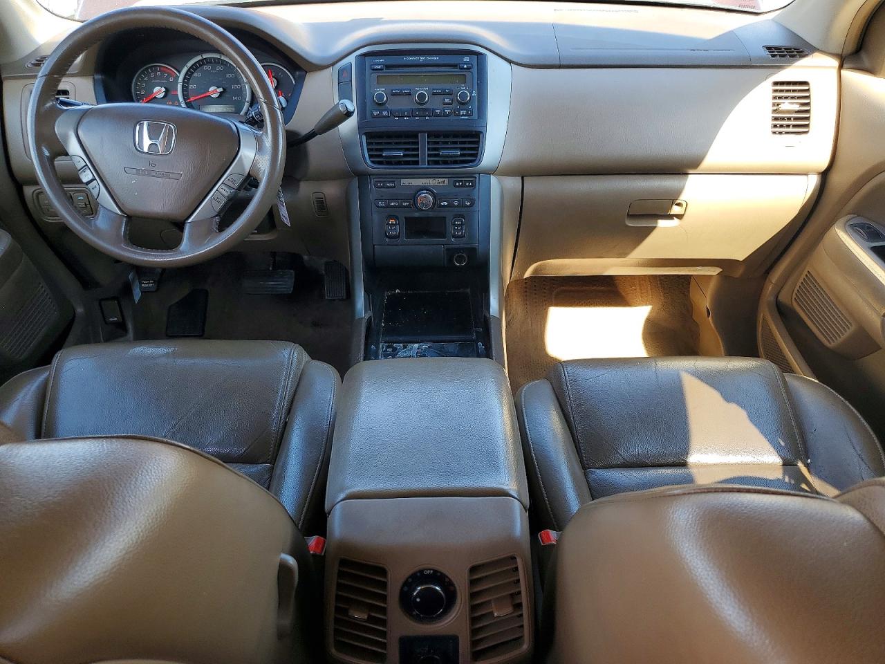 2007 Honda Pilot Exl Бордовый vin: 5FNYF28577B040049