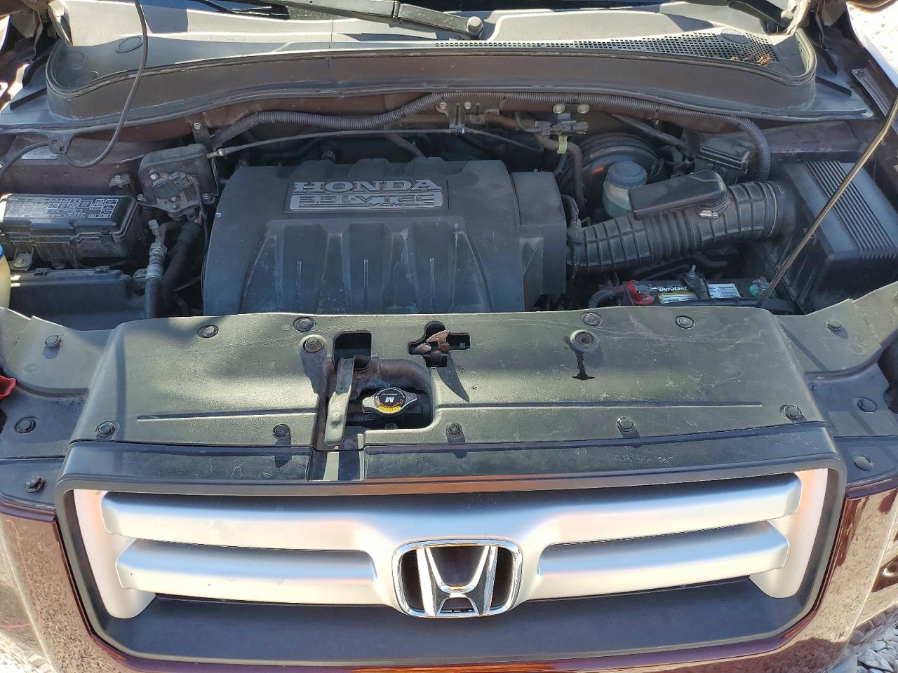 2007 Honda Pilot Exl Бордовый vin: 5FNYF28577B040049