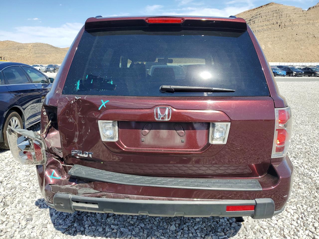 2007 Honda Pilot Exl Бордовый vin: 5FNYF28577B040049