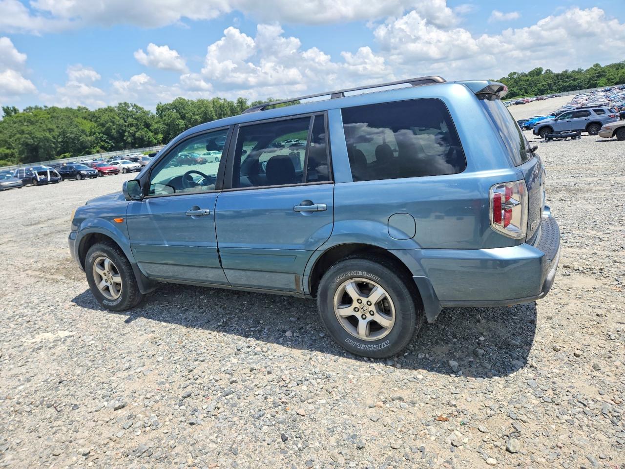2008 Honda Pilot Exl Turquoise vin: 5FNYF28578B017825