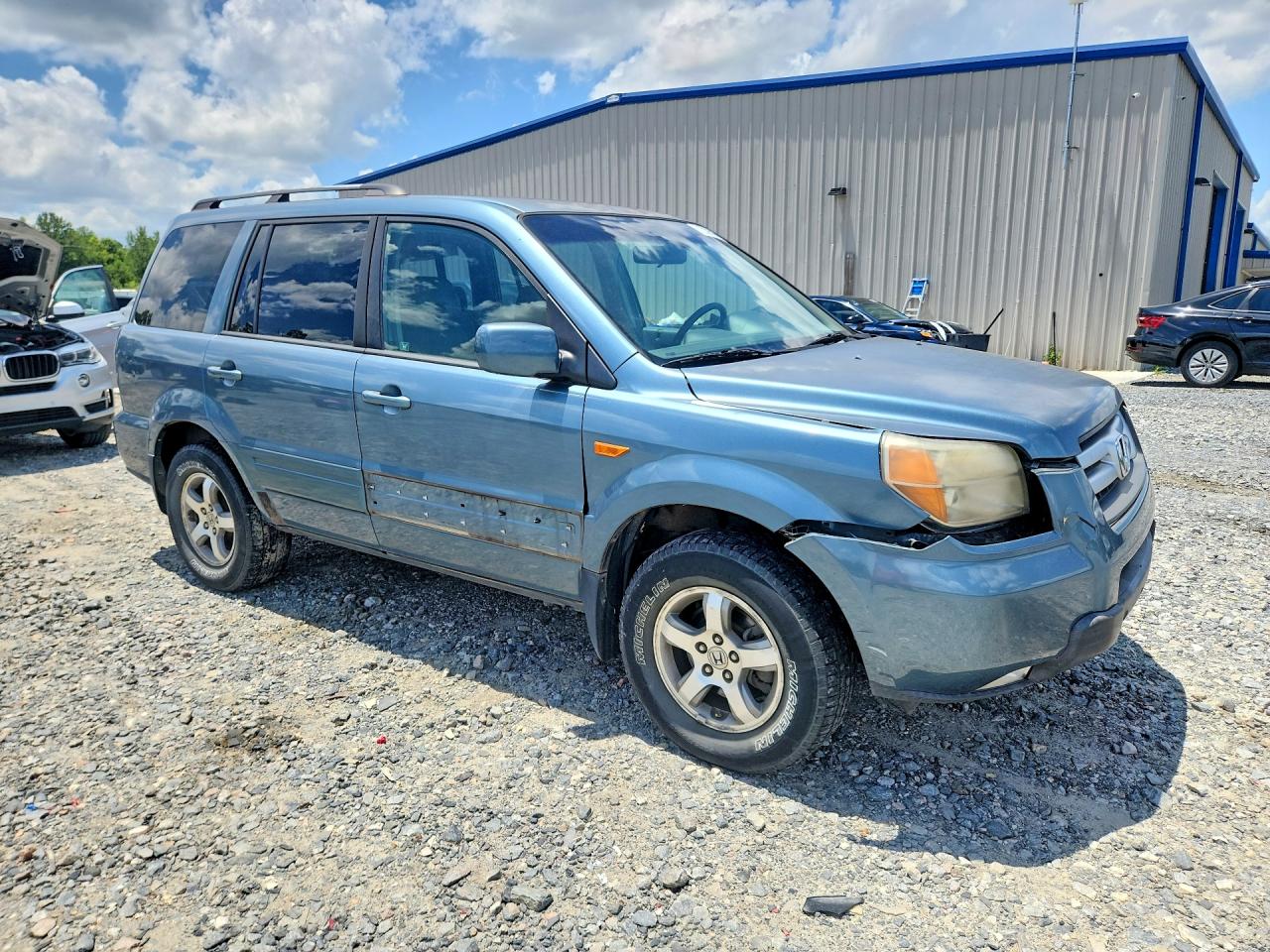 2008 Honda Pilot Exl Turquoise vin: 5FNYF28578B017825
