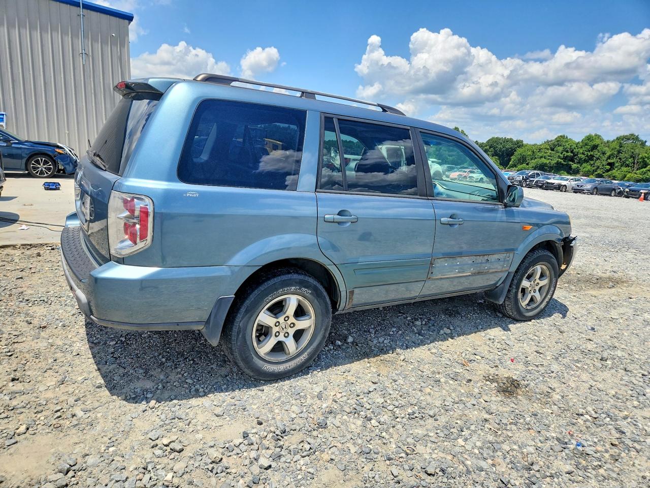 2008 Honda Pilot Exl Turquoise vin: 5FNYF28578B017825