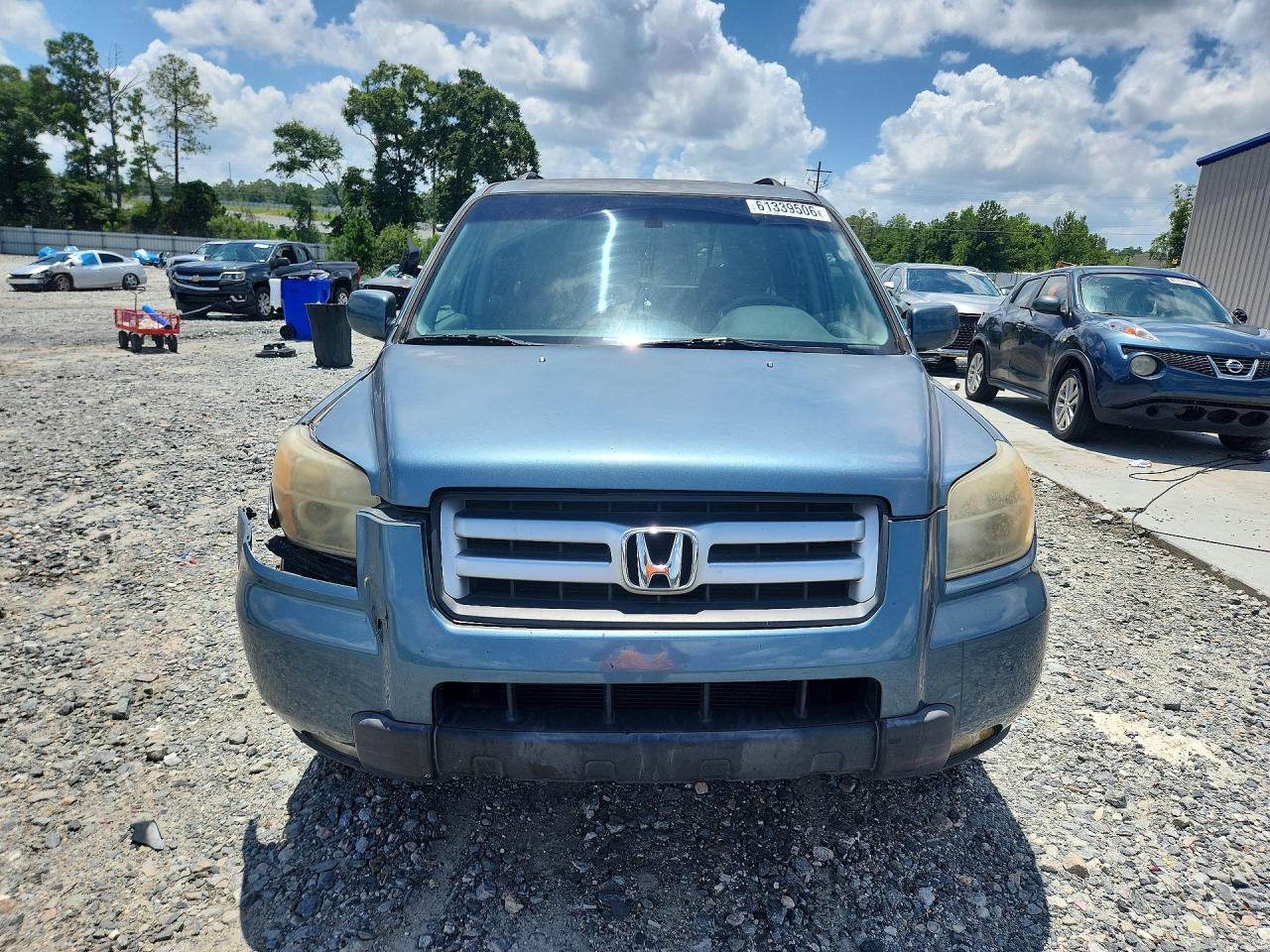 2008 Honda Pilot Exl Turquoise vin: 5FNYF28578B017825